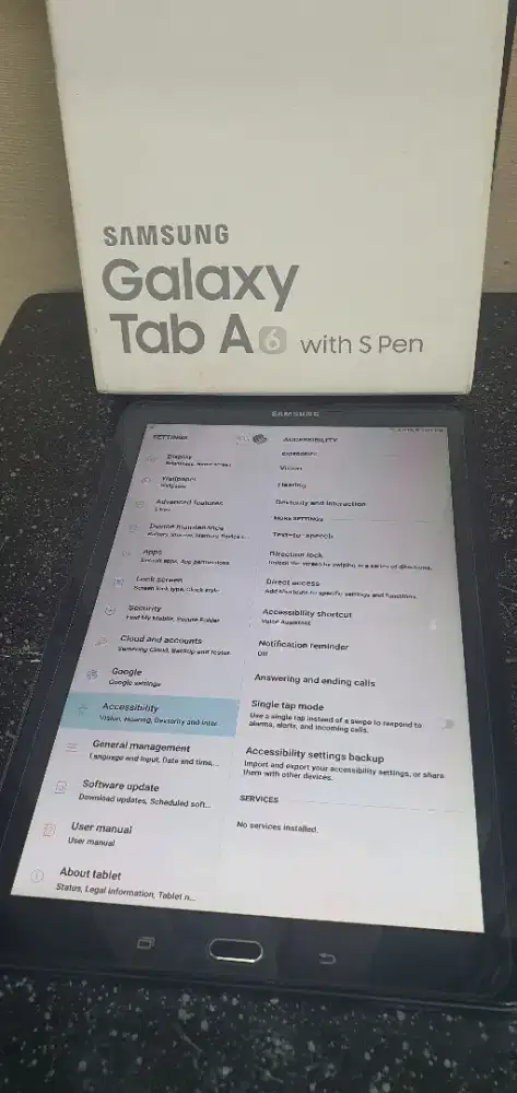 Bekas Samsung Galaxy Tab A6 2016 ada S PEN Ram 3/16 gb ,mulus lengkap