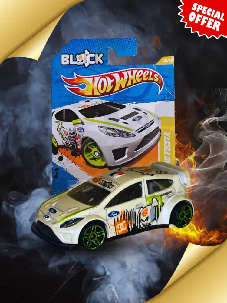 Hot Wheels Ford Fiesta Ken Block 2011 Putih Diecast Mainan Miniatur