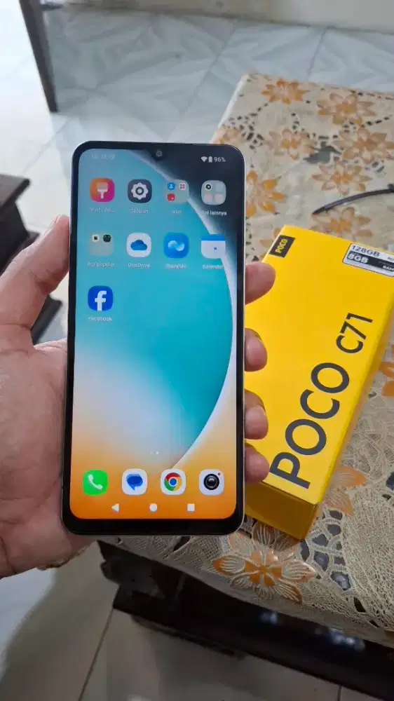 POCO C71 ram 4/128 Fullset segel siap pakai