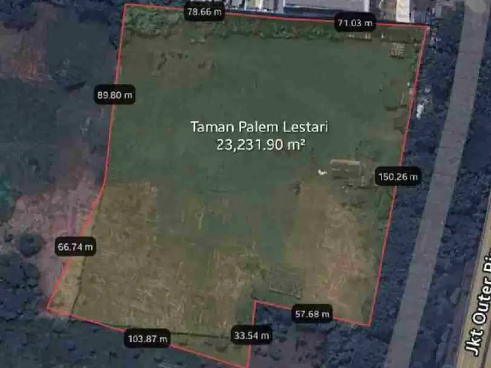 DIJUAL Tanah di  Jak Bar Taman Palem Lestari