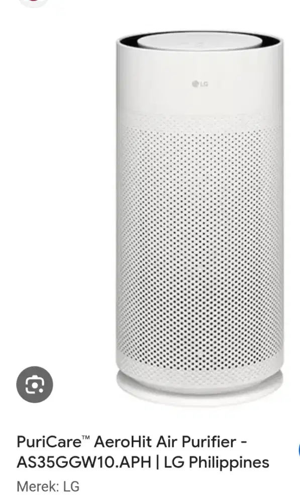 LG AIR PURIFIER AERO HIT AS35GGW10