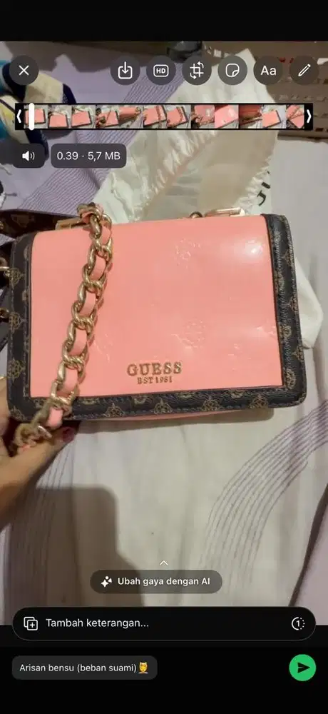 Guess sling bag original