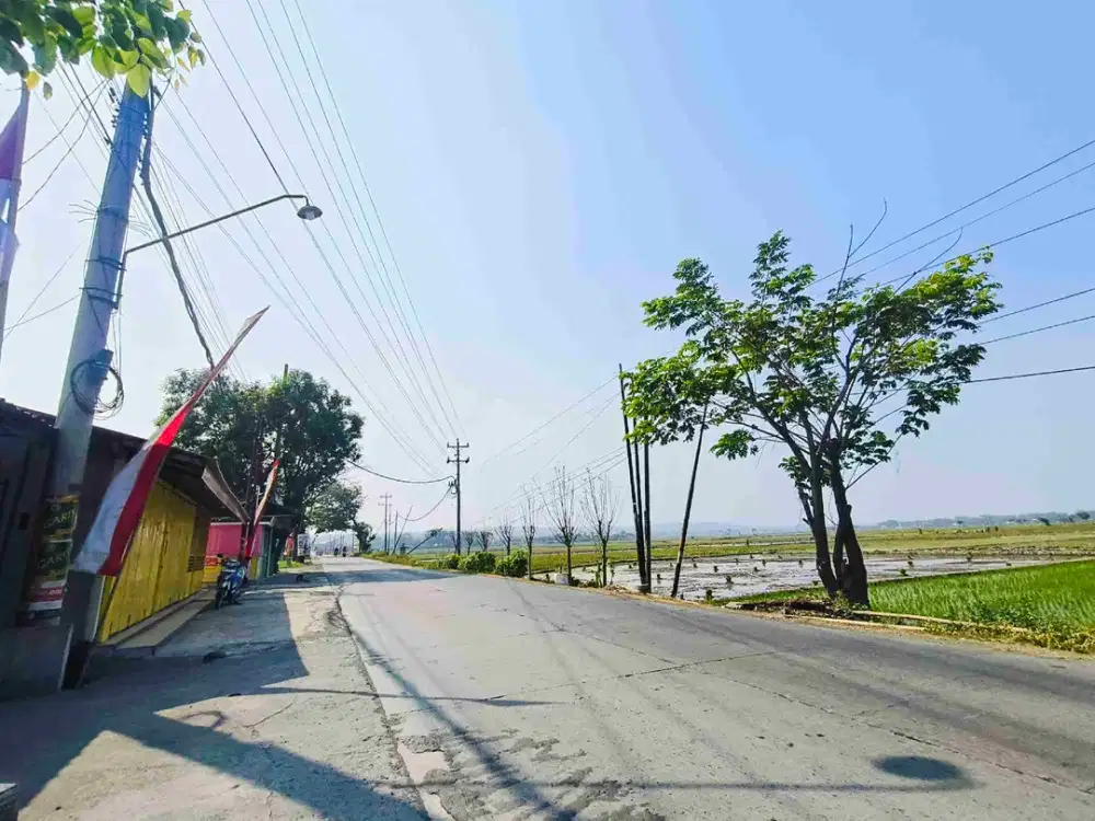 Tanah Strategis tepi jl raya dekat area pabrik dan gudang