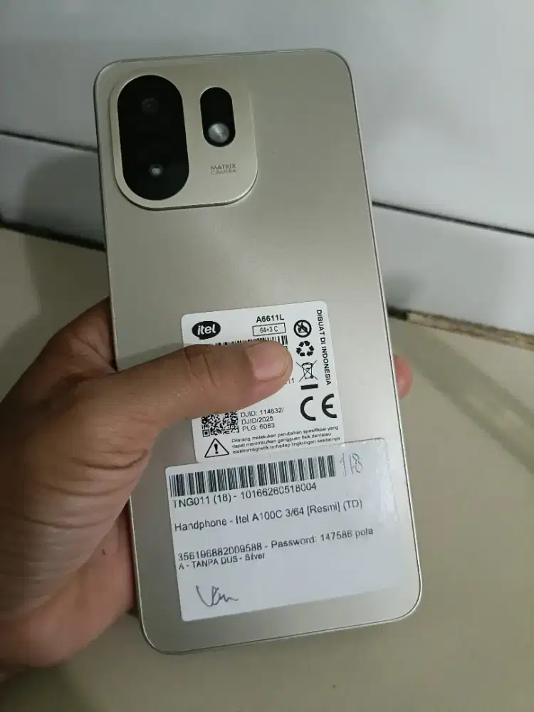 Itel A100c ram 3/64 hp cas