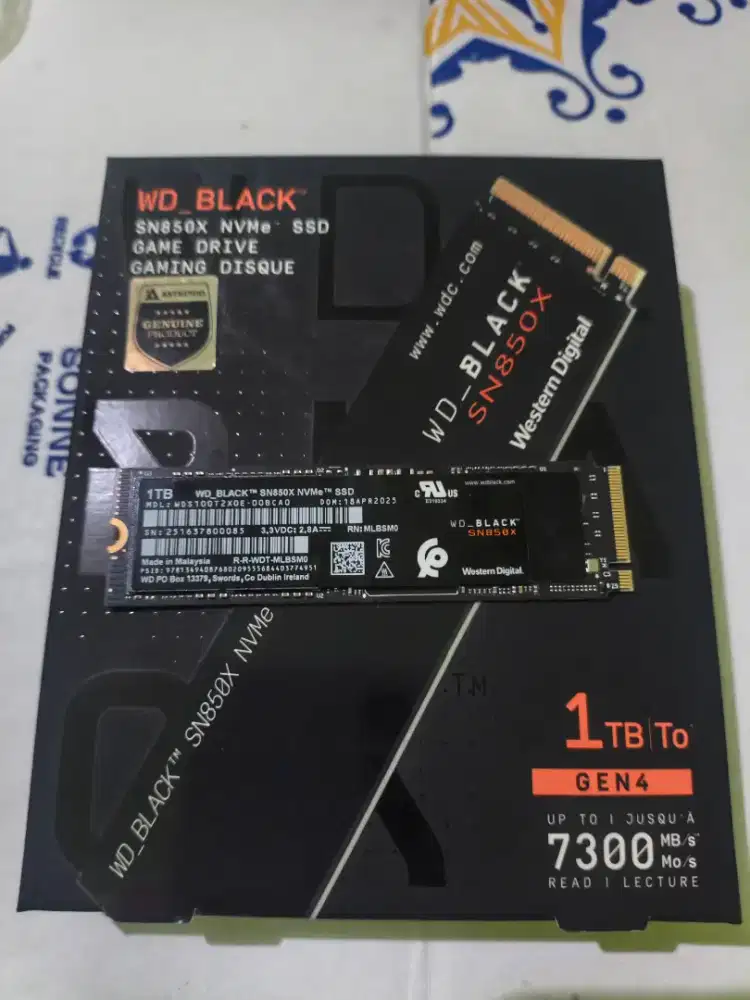 SSD WD BLACK SN850X NVMe SSD 1TB GEN4