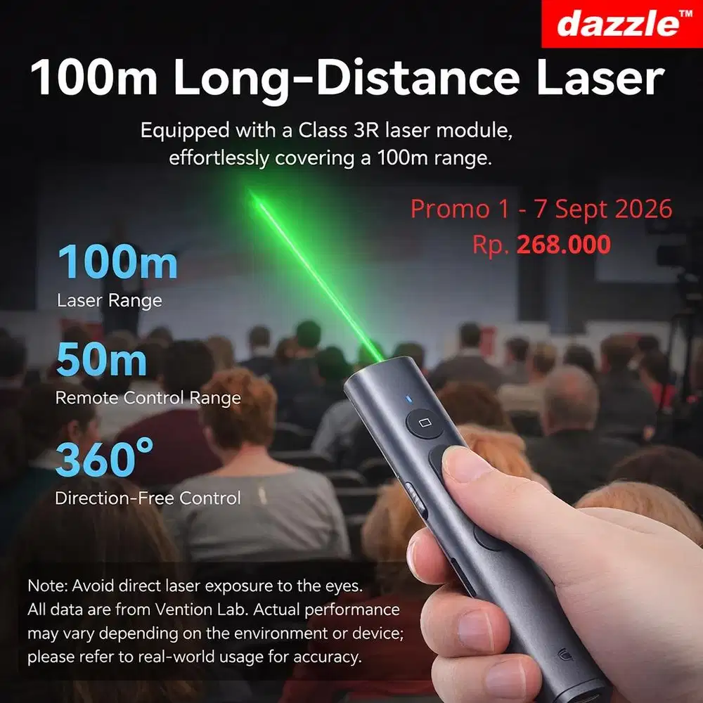 Pointer Vention Green Laser KQJHO
