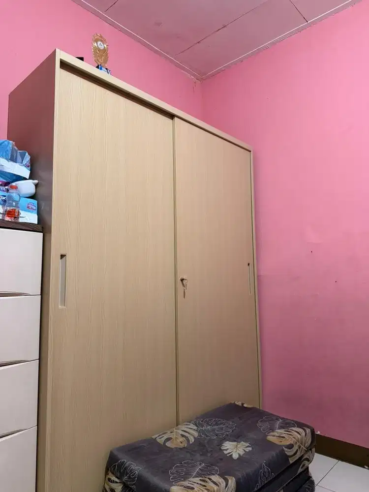 Lemari sleding besi 2 pintu selma