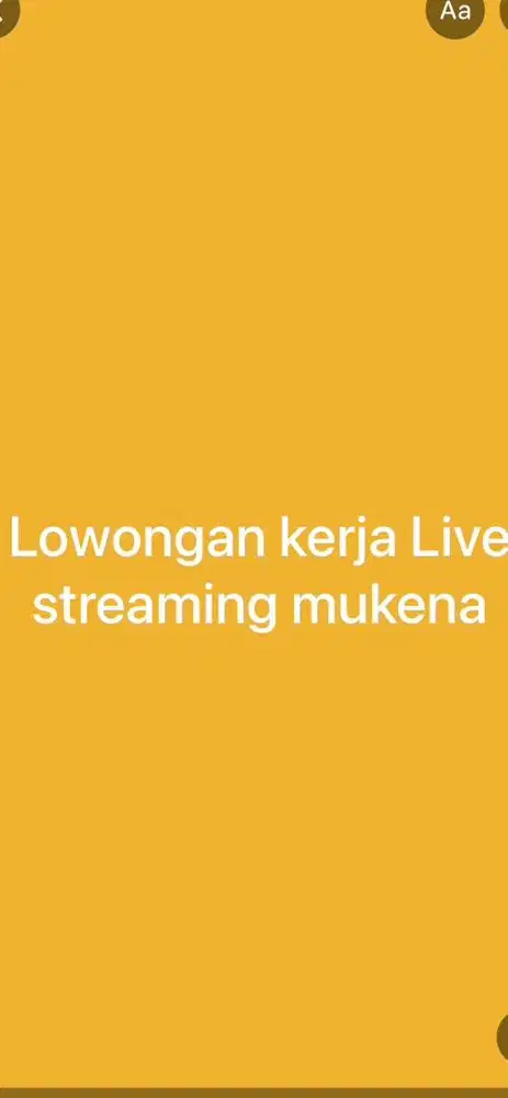 Live streaming mukena