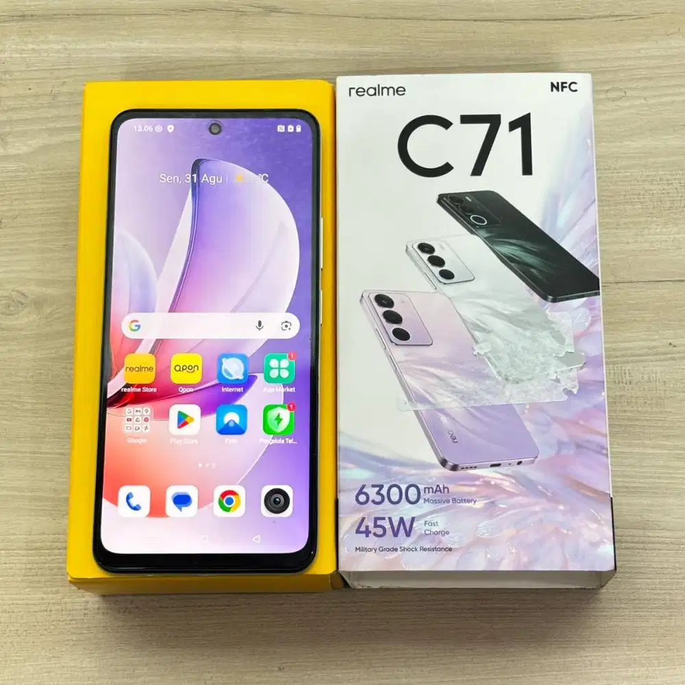 Realme C71 8/128GB | RAM Extended 24GB | Baterai 6300mAh | Layar 120Hz