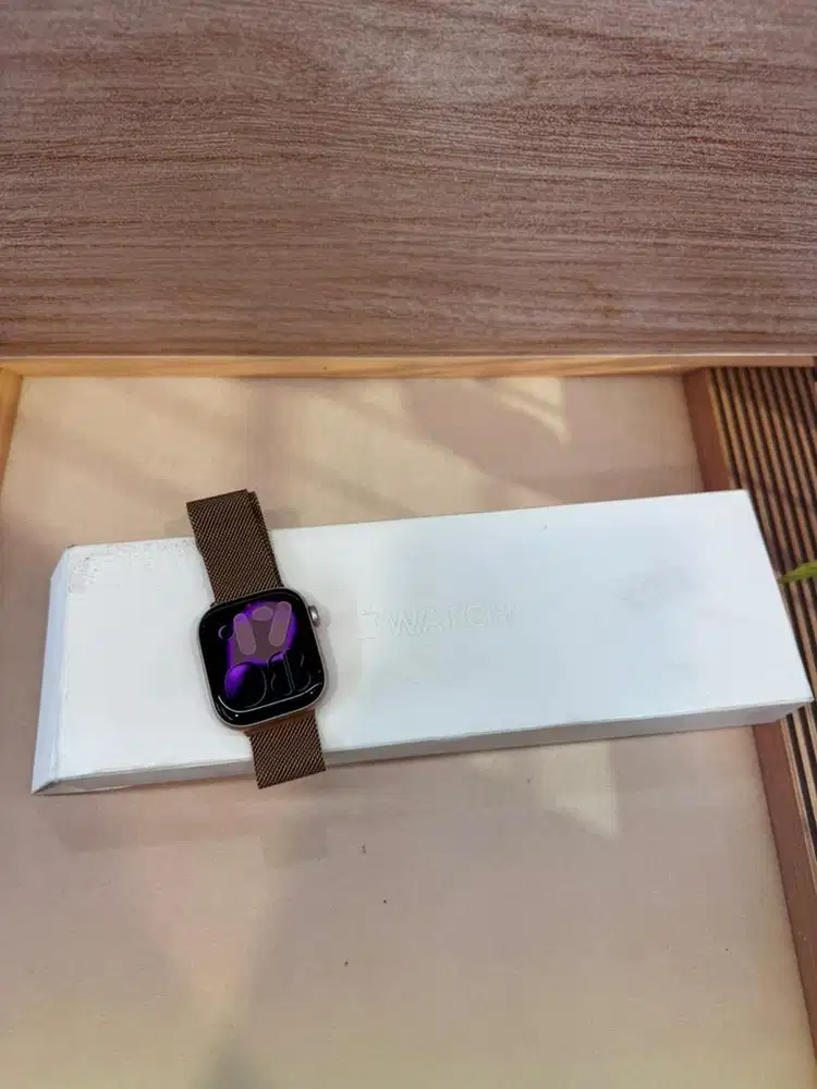 Apple Watch Series 10 42mm rosegold bh 100% lengkap