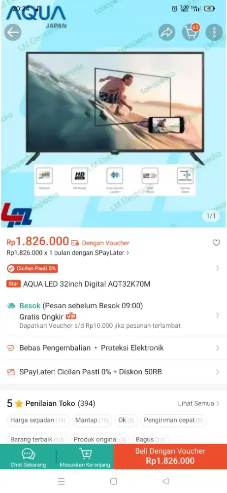 TV Aqua 32inch Digital (BELUM SMART TV)