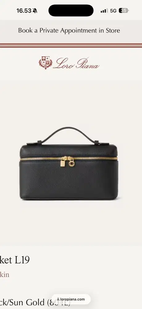Loro Piana Extra Pocket L19 Grained Calfskin