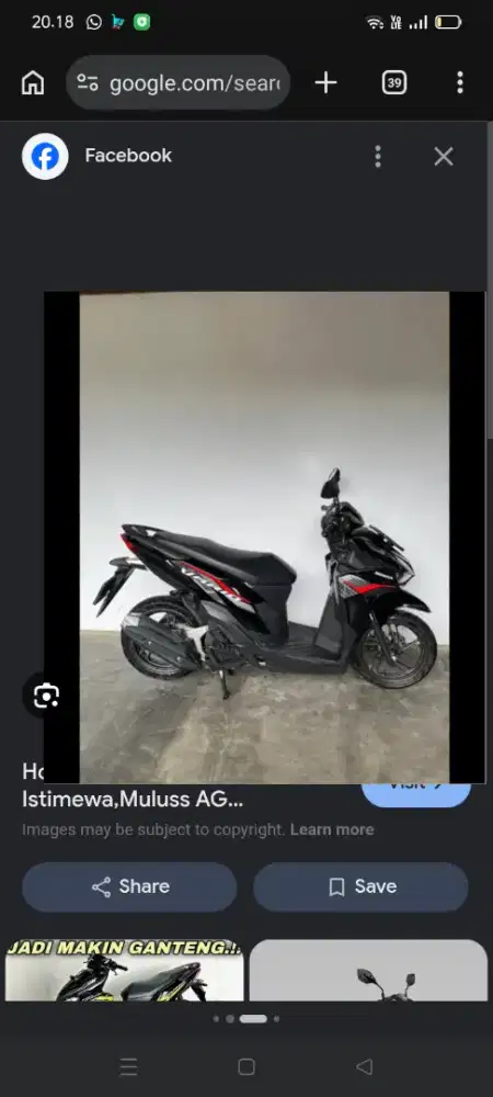 Dijual Vario kondisi masih gres