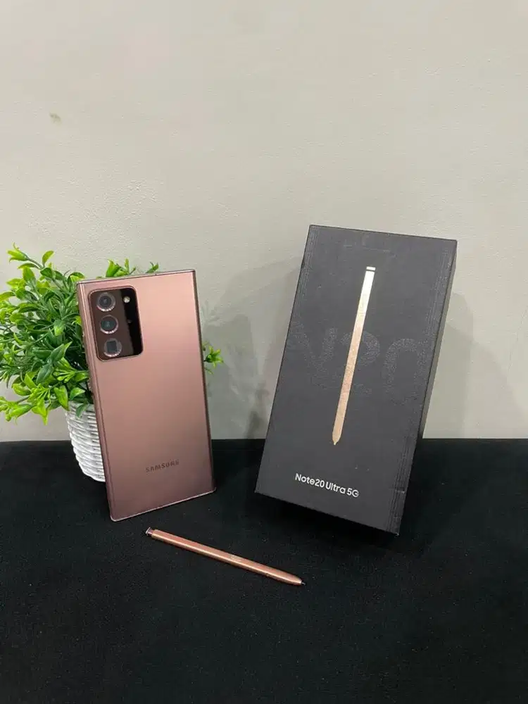 Samsung Note 20 Ultra 5G 8/256 Bronze SEIN mulus Lengkap Permanen