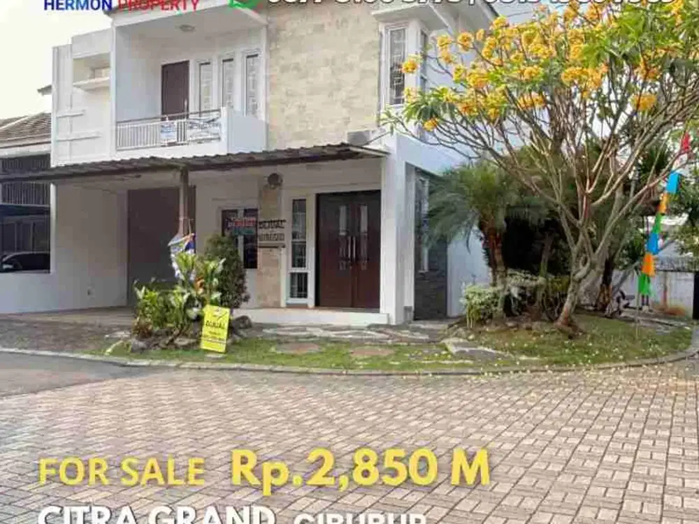 Dijual Rumah Hoek Minimalis di Citra grand Cibubur - Bangunan Siap huni
