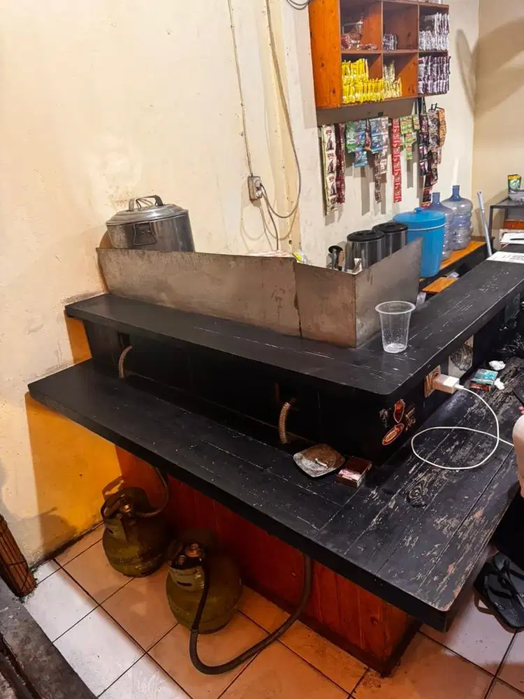 Jual cepat meja bar warkop