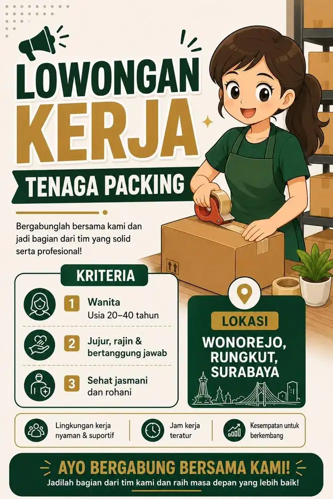 Tenaga packing online shop