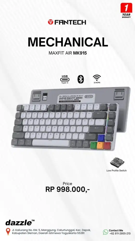 Fantech MK915 Triple Connection