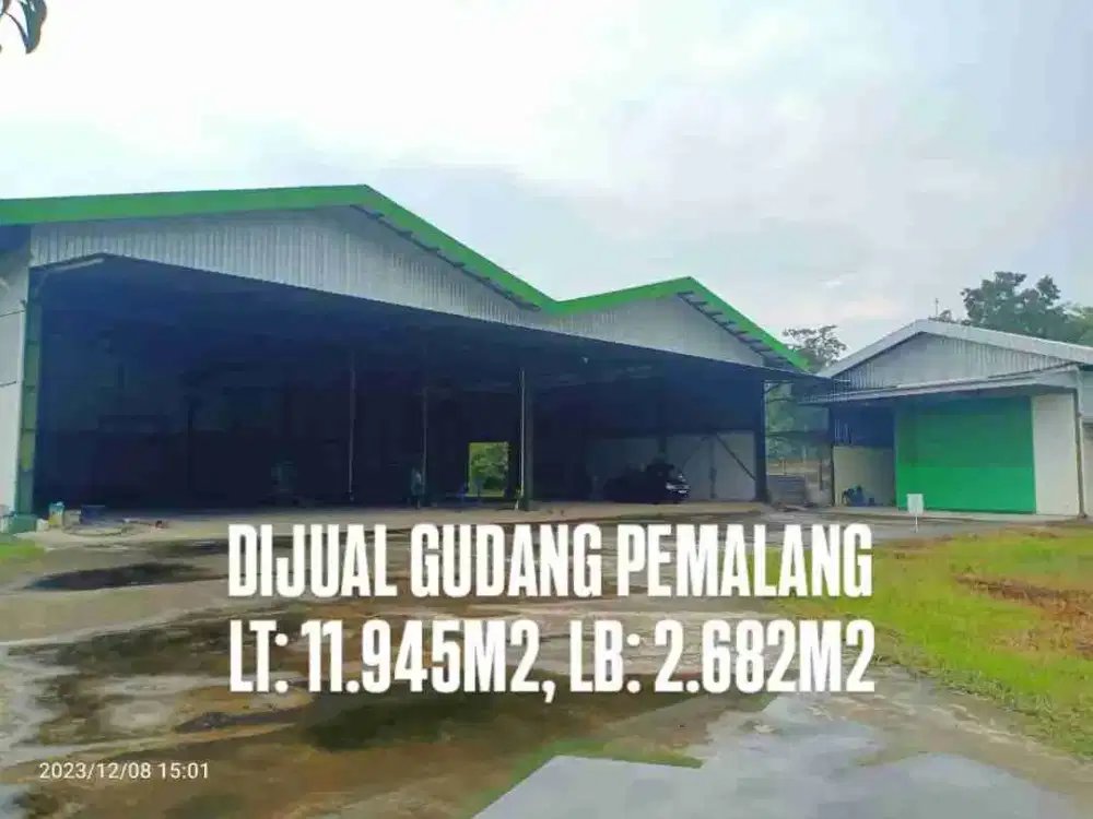 JUAL MURAH GUDANG PEMALANG, JAWA TENGAH