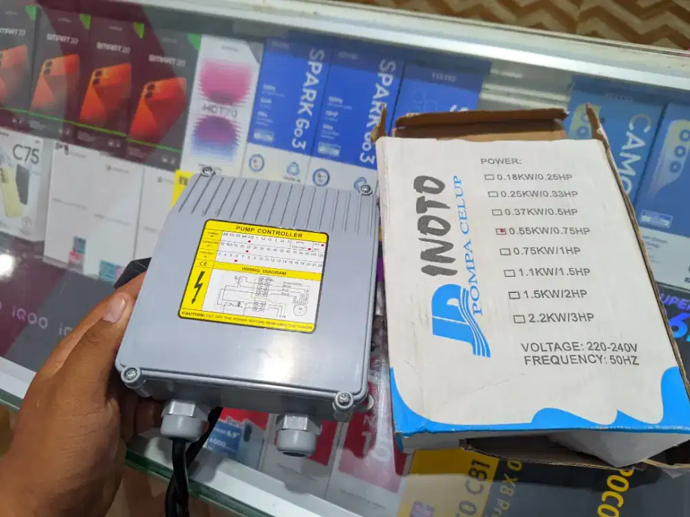 CONTROL BOX POMPA AIR 0.55KW/0.75HP INOTO