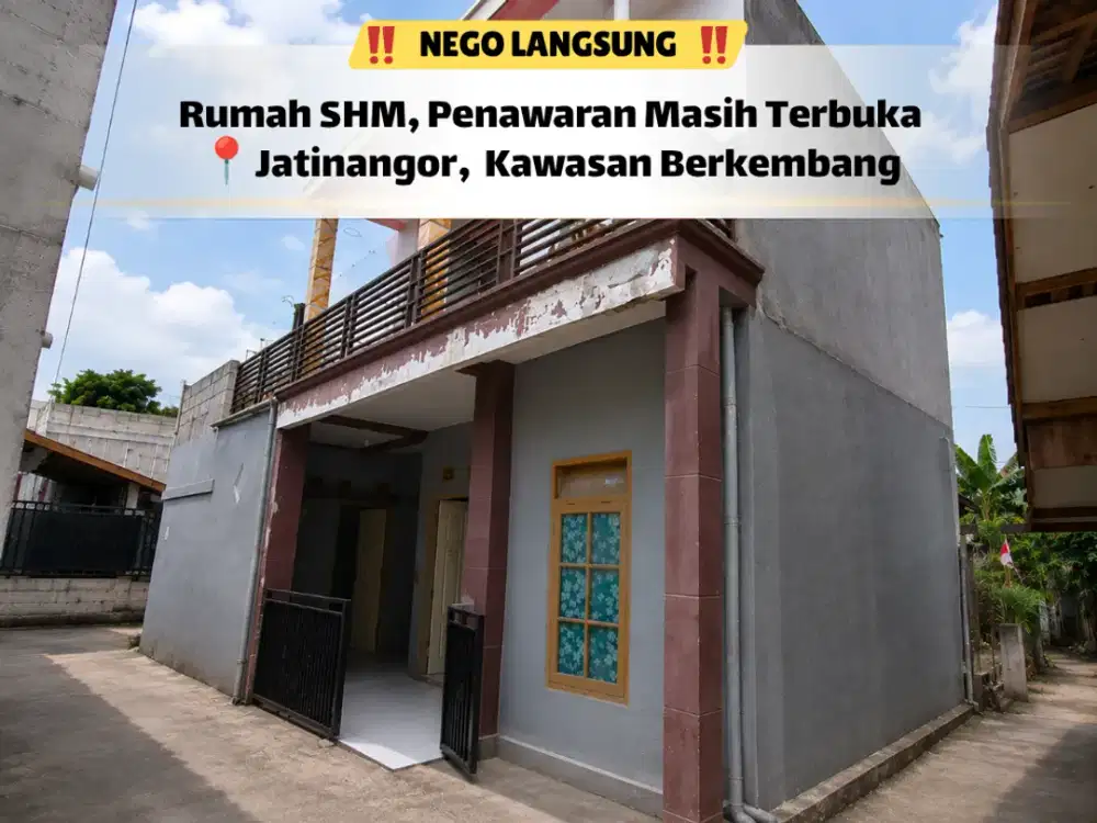 Rumah Sukawening Jatinangor – 4 KT, Potensi Kosan, Nego!