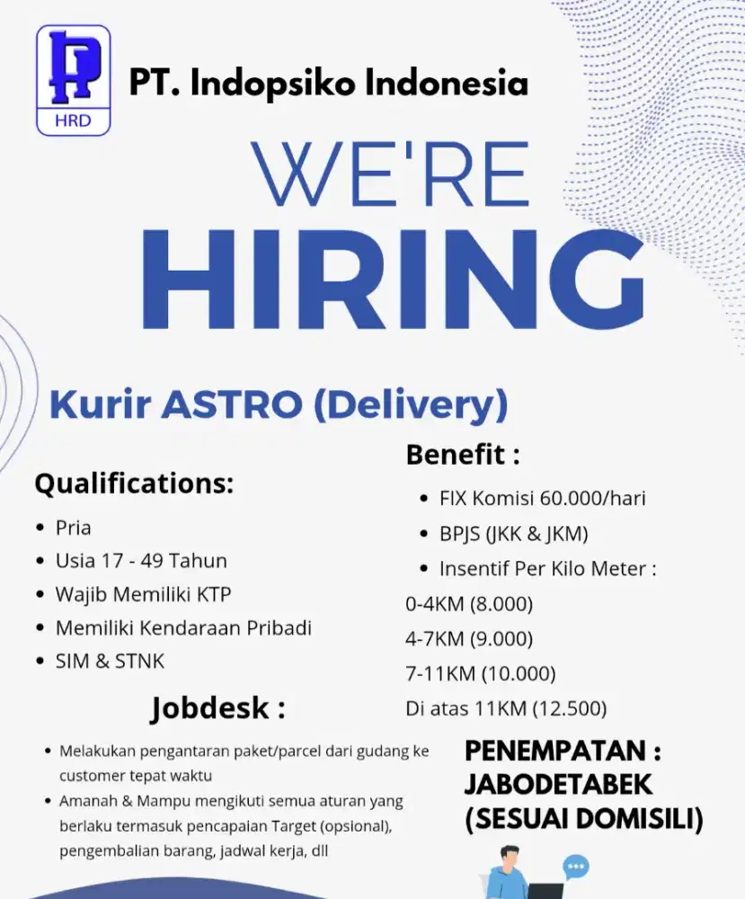 LOKER ASTRO JABODETABEK - SESUAI DOMISILI (PROSES REKRUTMEN GRATIS)