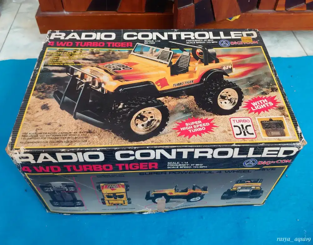 RC DIGITCON TURBO TIGER 1984 langka fullset