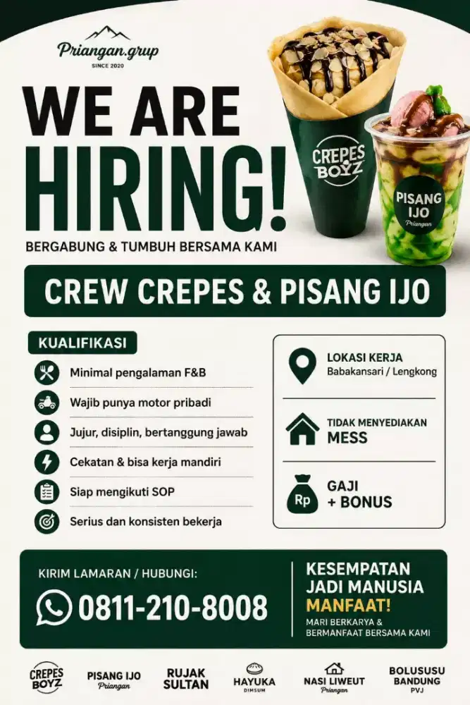 Info loker untuk jaga stand