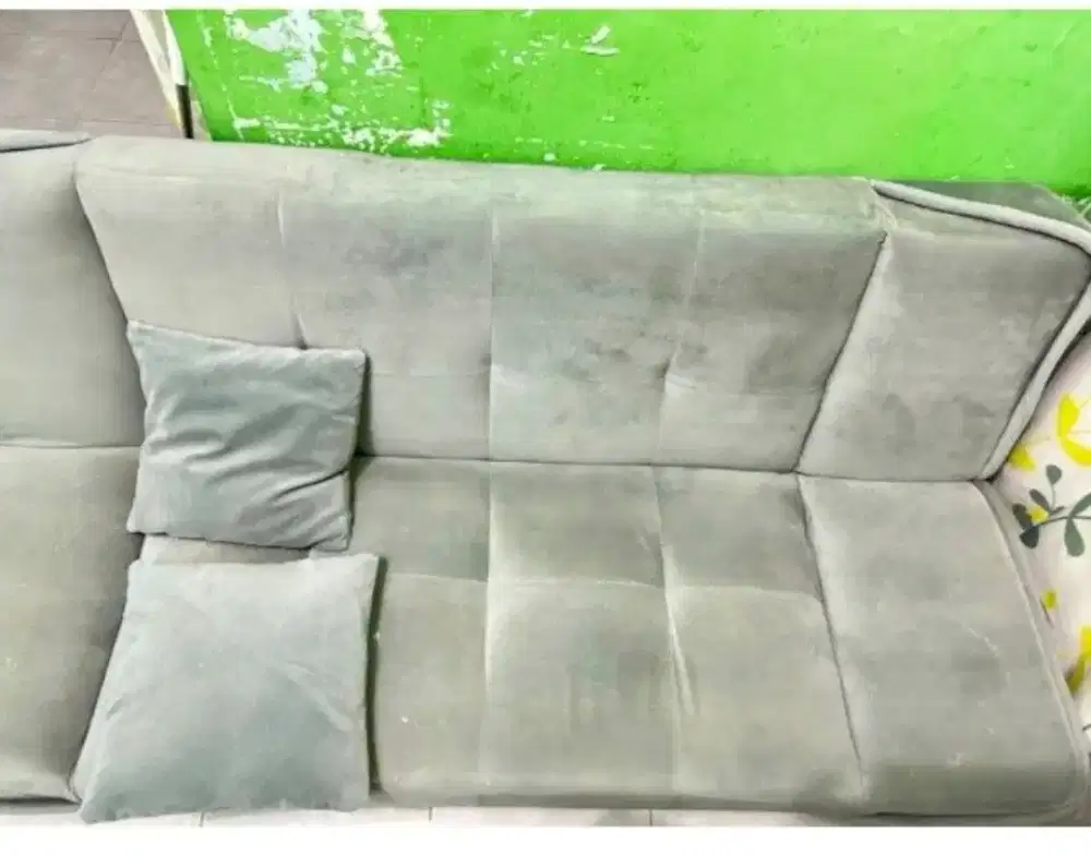 Jual sofa bad  warna grey