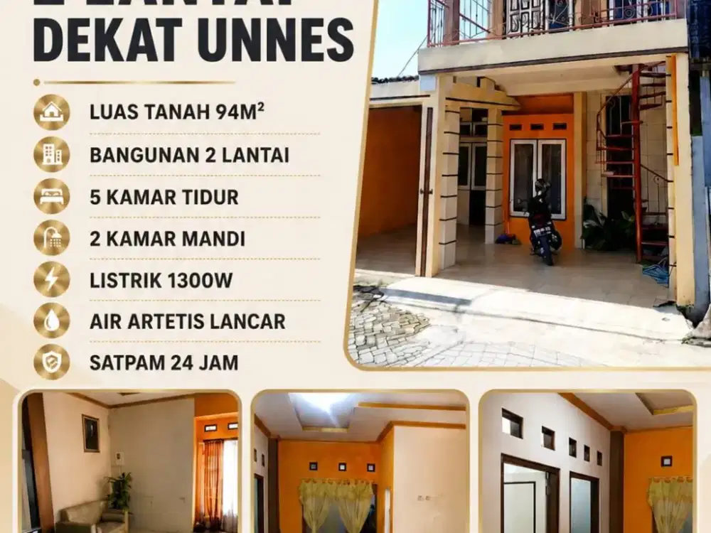 Rumah siap huni diseputar unnes dijual cepat dari Harga 500 jutaan turun 400 jutaan