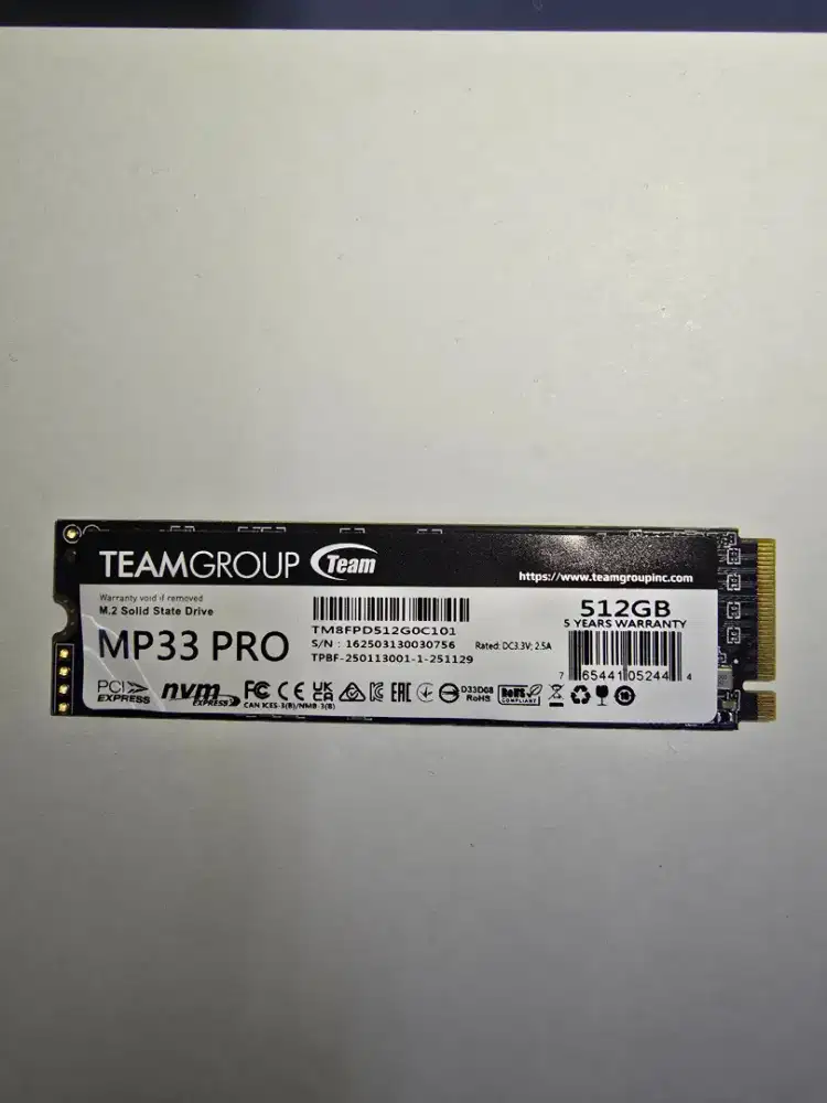 SSD NVME TEAM MP33 PRO 512GB