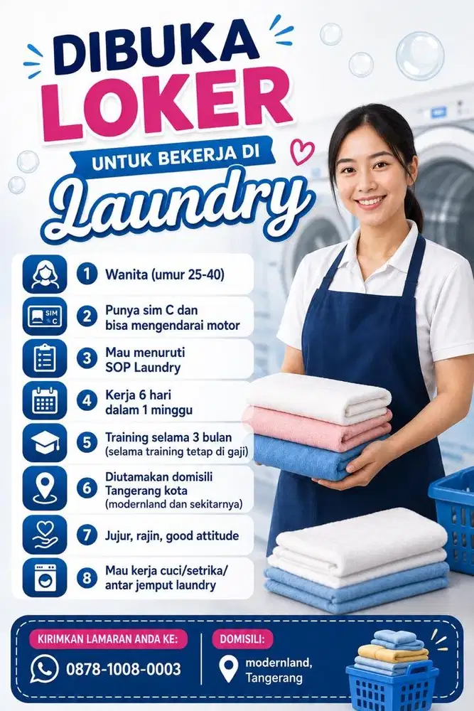 Lowongan Pekerjaan di Laundry