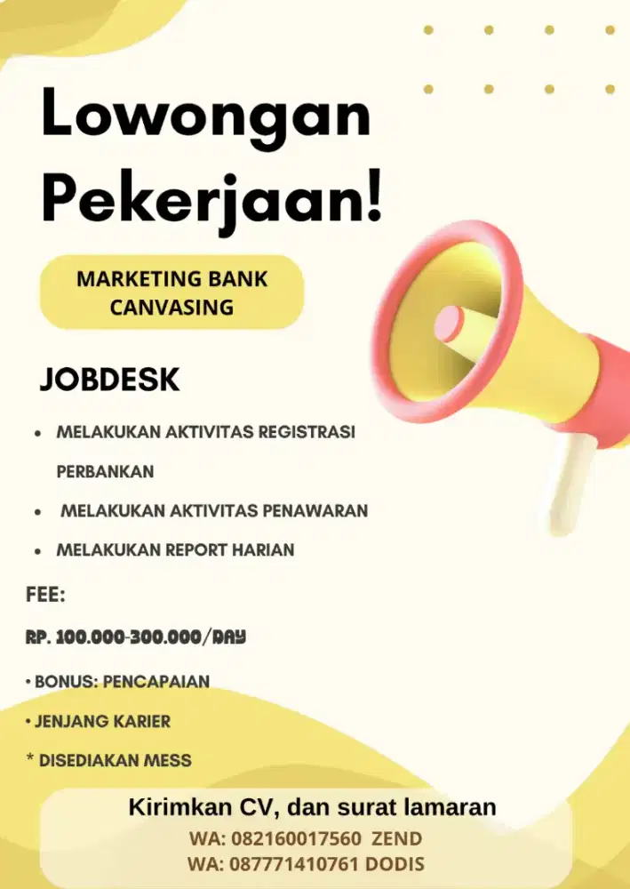 SALES OPENT AREA PEMBUKAAN REKENING PERBANKAN