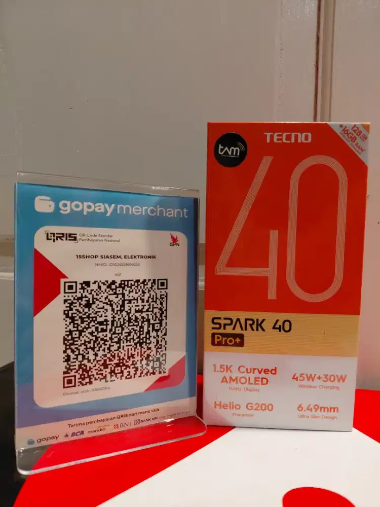Tecno spark 40 pro+ 8/128 baru garansi resmi
