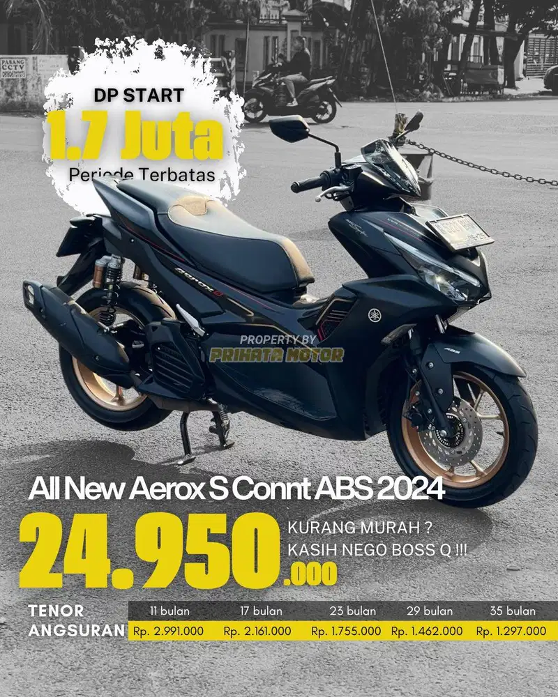 YAMAHA ALL NEW AEROX S CONNECTED ABS 2024