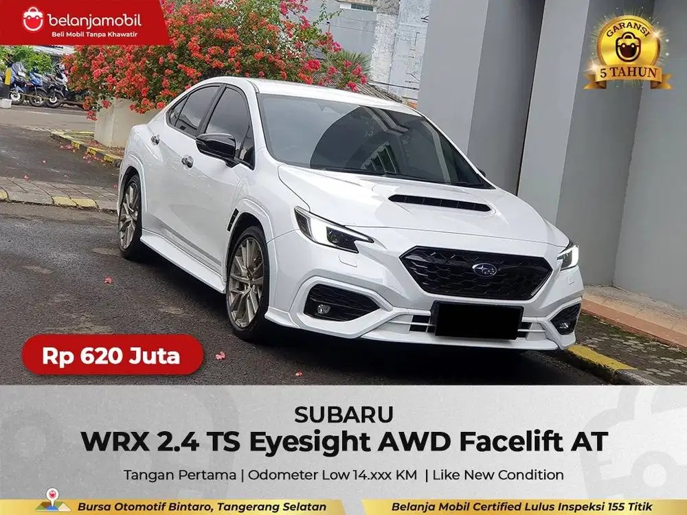 [ LOW KM 14RB ] Subaru WRX 2.4 TS Eyesight AWD AT Putih 2023/2024