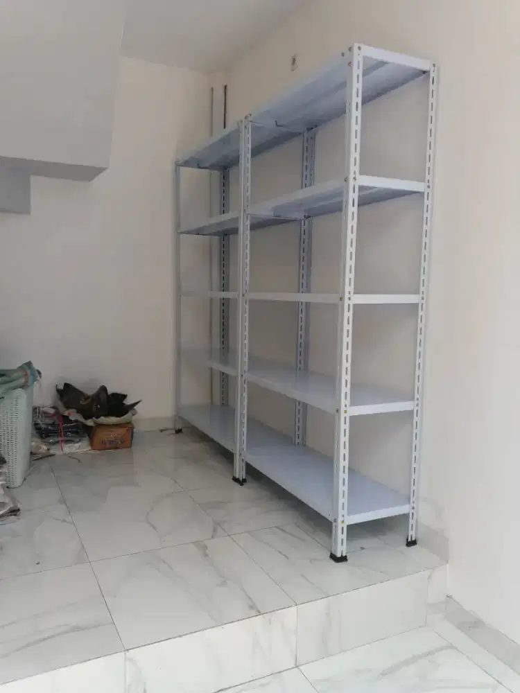 Rak siku besi lubang & rak minimarket
