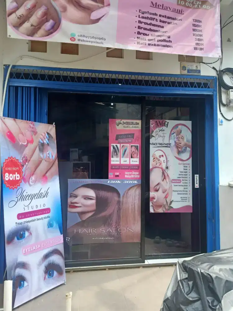 Folding pintu sleding kaca salon