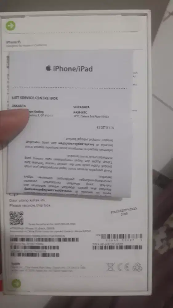 IPHONE 15 256 BLACK IBOX