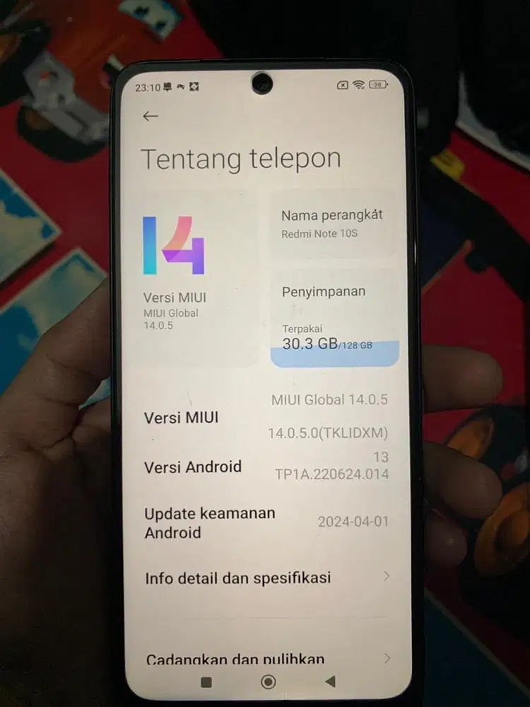 Redmi note 10s 8/128
