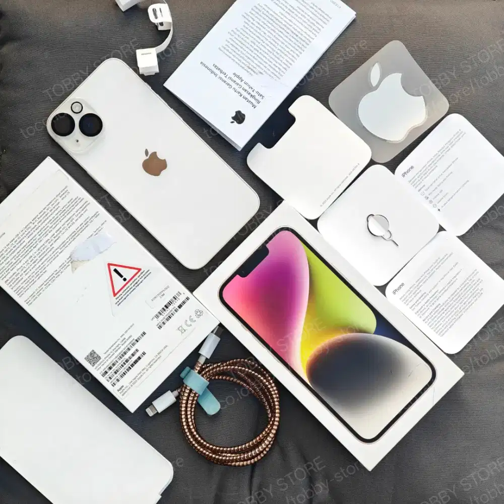 Apple Iphone 14 128gb White Putih Ibox Fullset Original Garansi Resmi