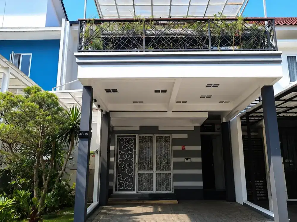 Jual Rumah Siap Huni Cluster Sevilla BSD LT 7x16 4KT 3KM Hadap Utara Lantai Parket Dekat Fasilitas Lengkap & Stasiun KRL