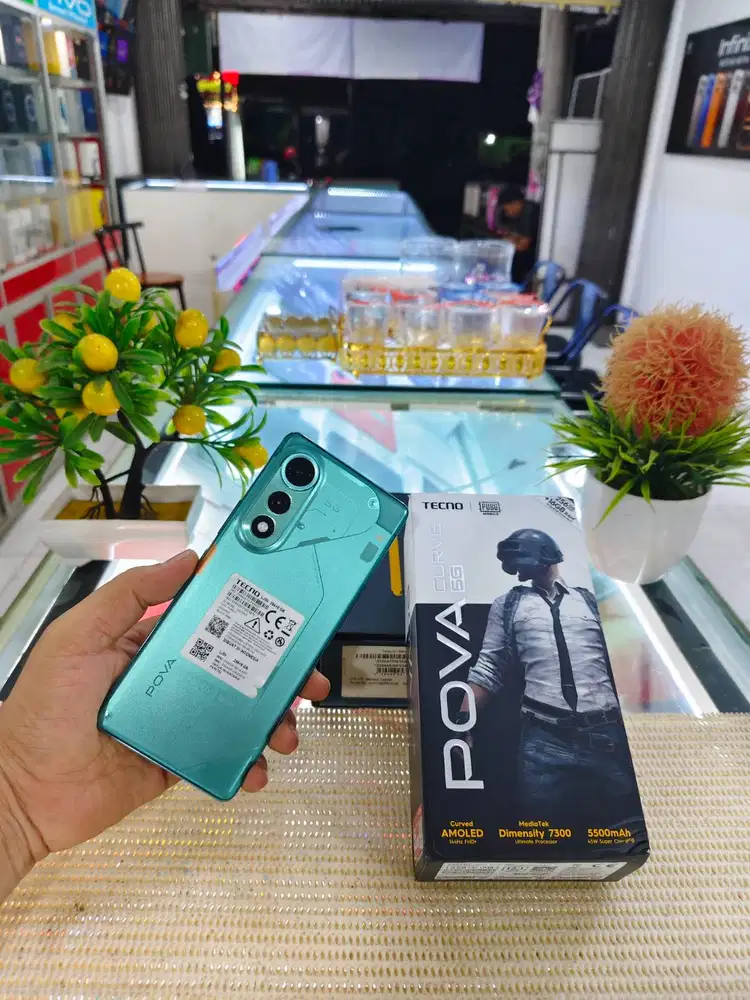 Tecno Pova Curve 5G Ram 8+8Gb/ 256Gb Fullset Mulus Like New Bergaransi