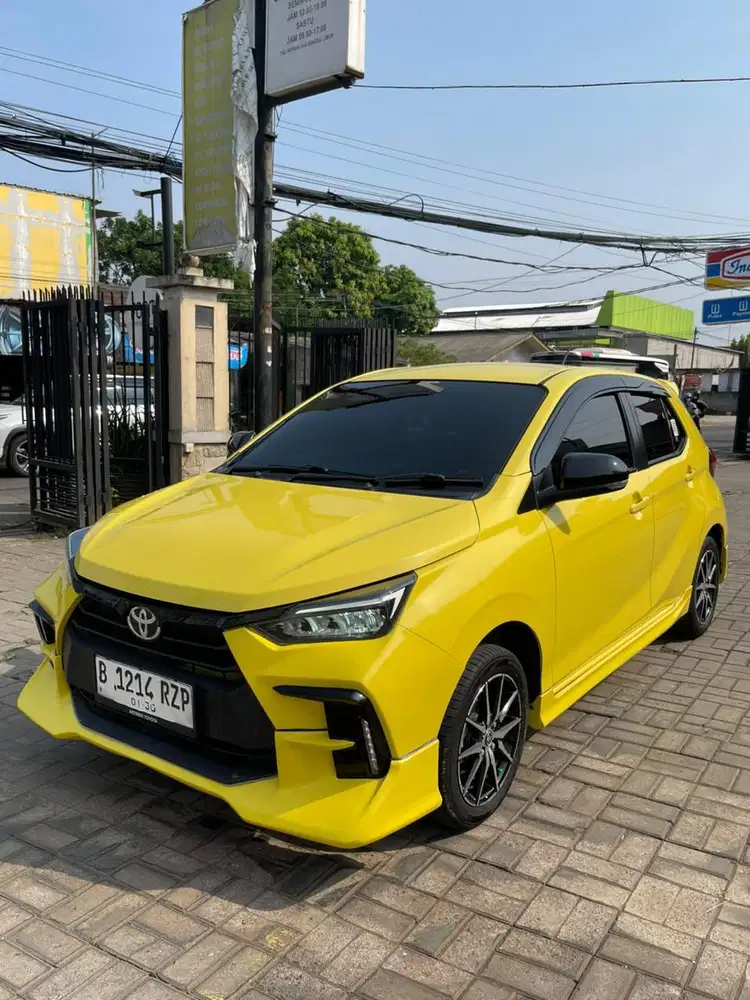 agya new GR sport at 2024, nik 2023 kuning km low