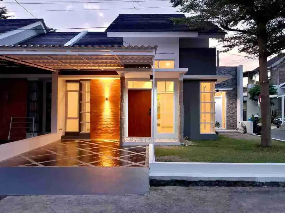 Rumah Baru 1 Lantai hook Bentuk kekinian di Margahayu Raya Bandung