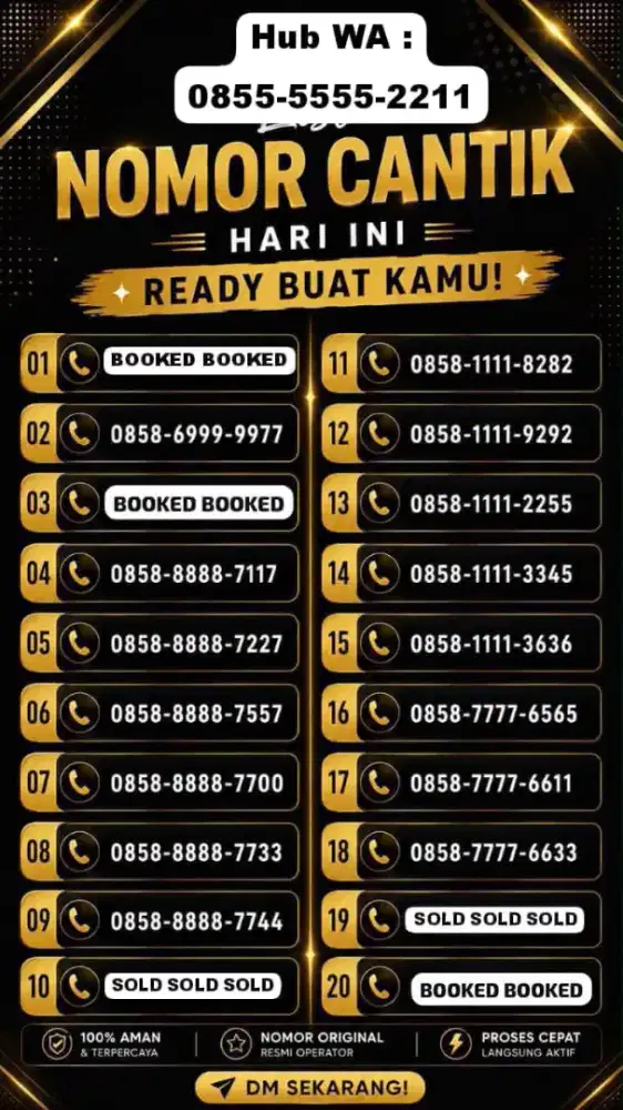 NOMOR CANTIK INDOSAT PLATINUM (200GB+200GB 5G ) POST PAID