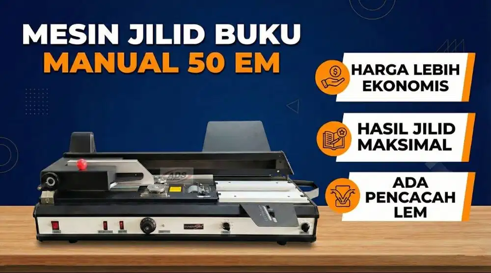 MESIN JILID BUKU MANUAL PORTABLE 50 EM TIPE TERBARU