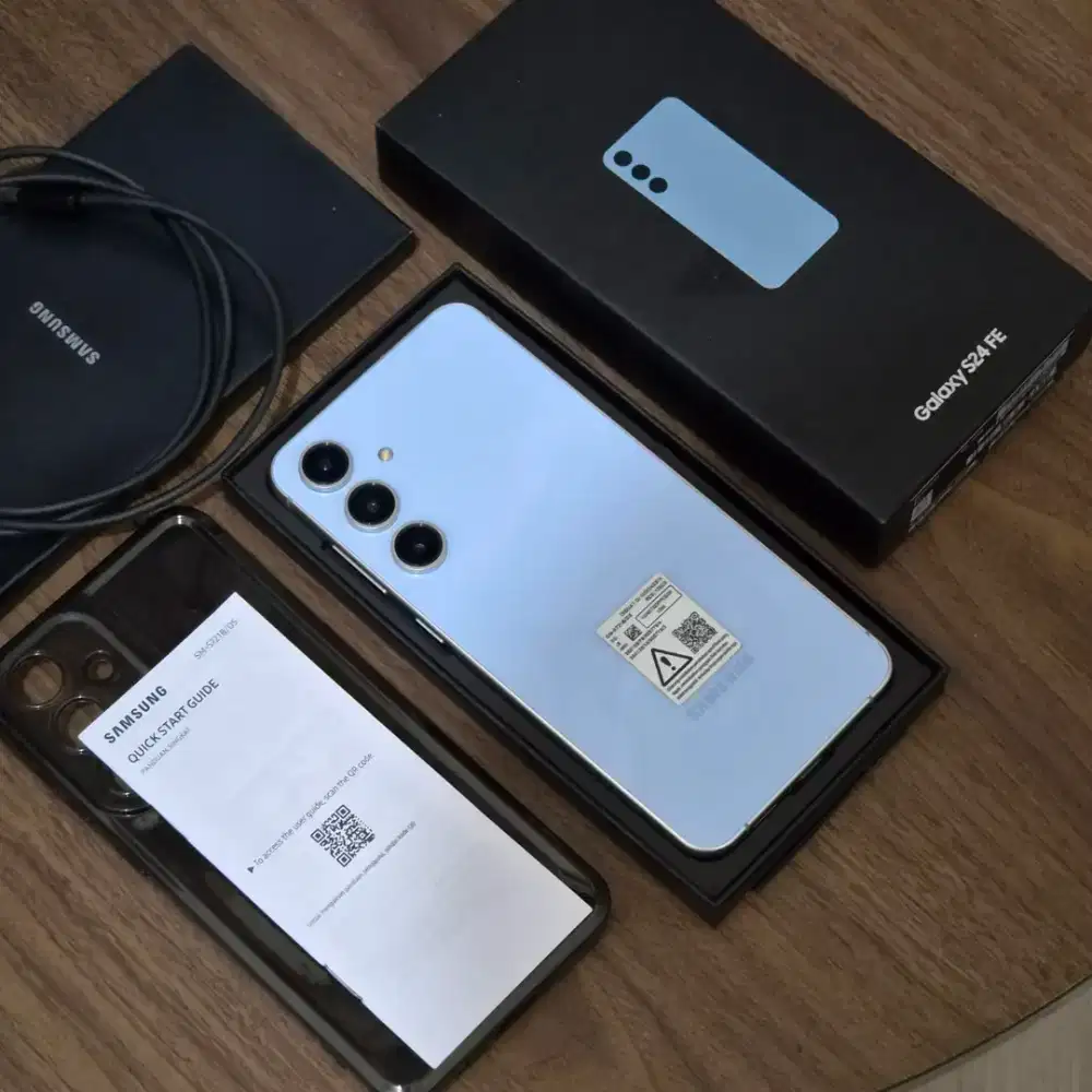 Samsung S24 FE 5G SEIN Fullset Mulus Mengkilap