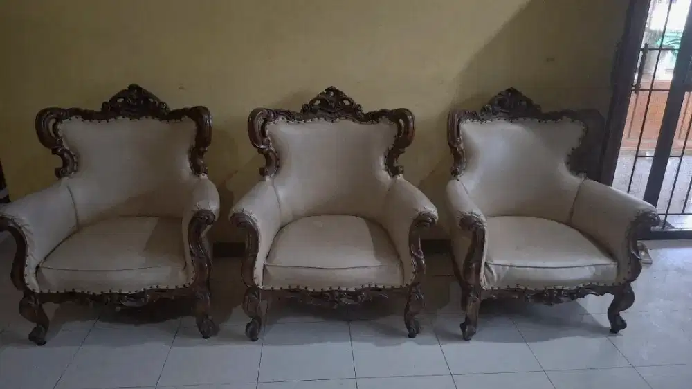 Sofa Kayu Jati Asli 1 Set