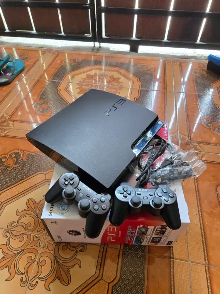 PS3 PS 3 PLAYSTATION 3 SLIM SERI 25 500GB BEKAS FULLSET MULUS BISA TT